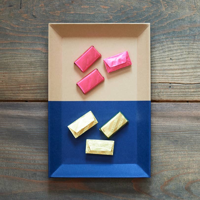 SIKIGU - Wholesale Decorative Tray - TWO TRAY Waterrepelling Tray Organizer beautiful Japan paper9