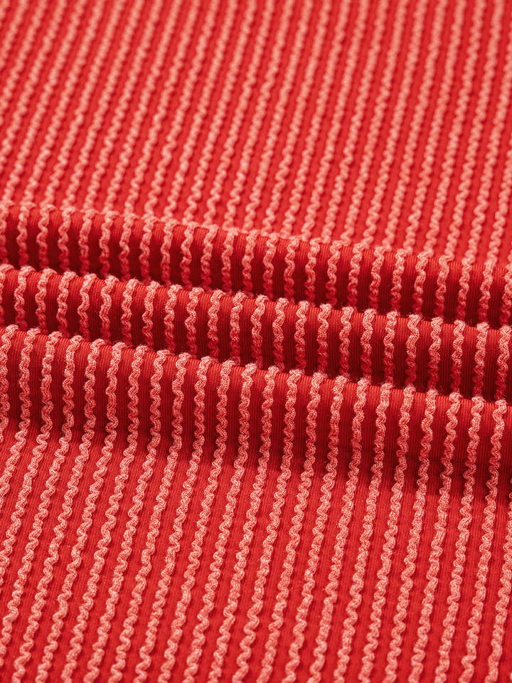 Aapparella - Wholesale Knit Top - Women's - Ribbed Merry Letter Christmas Graphic Top | S-4X10