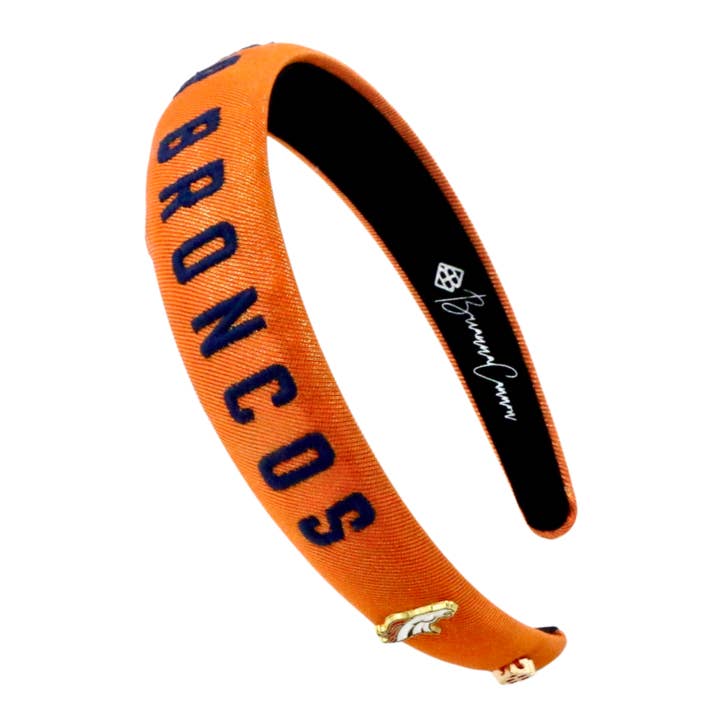 Denver Broncos Thin Embroidered Headband for wholesale by Brianna Cannon