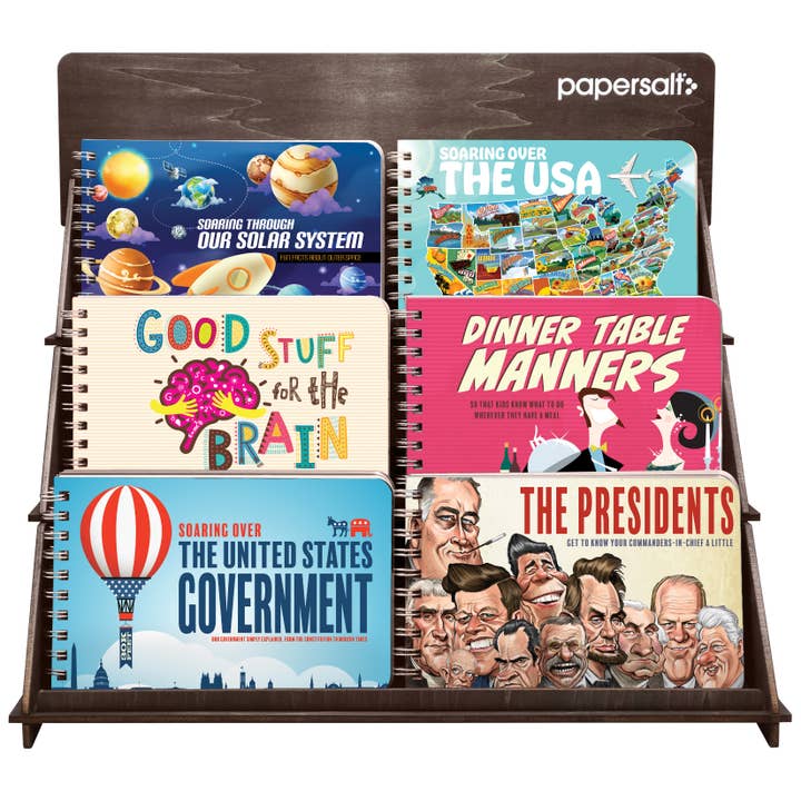 Educational Book "Starter Pack" + Countertop Display for wholesale by Papersalt