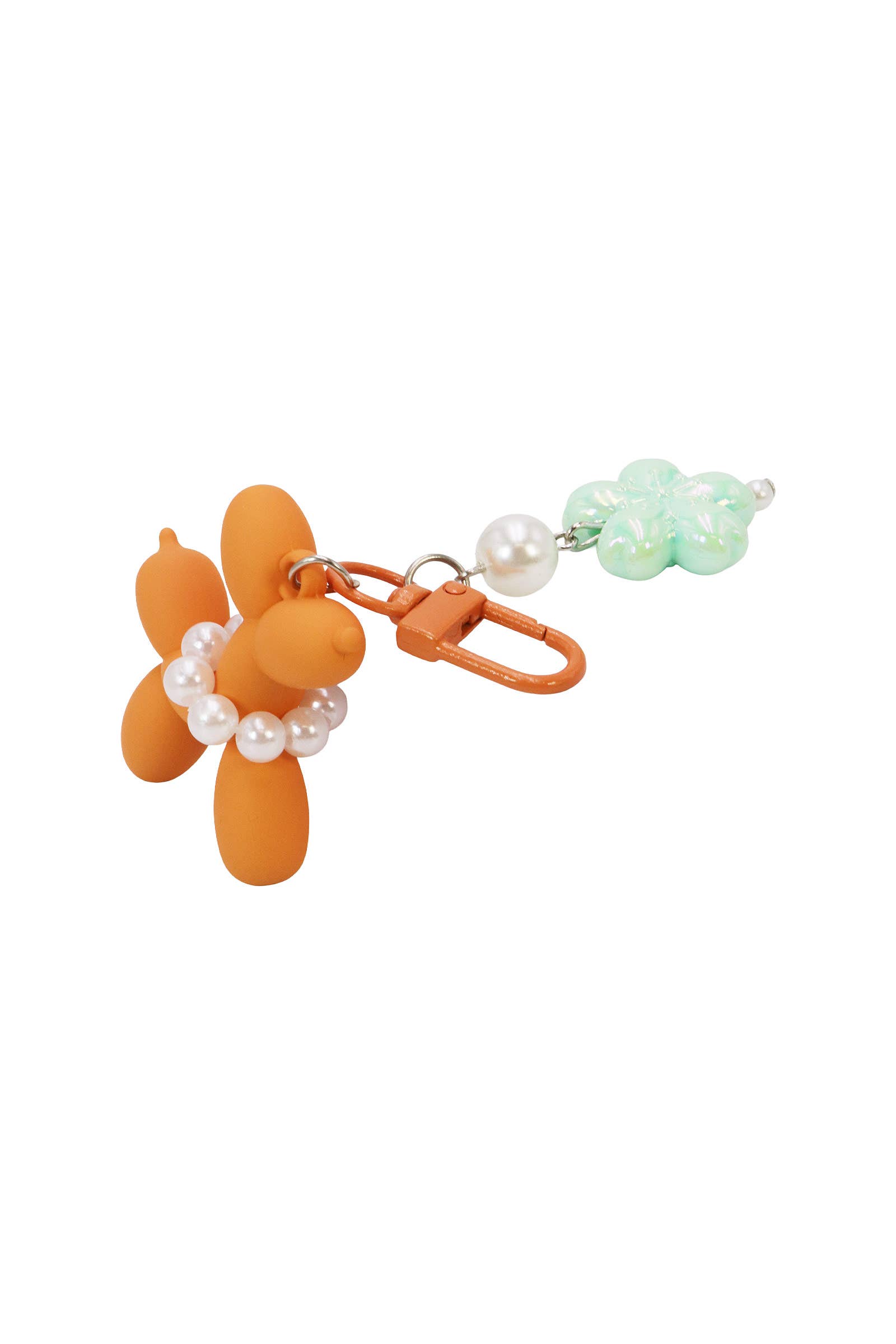 ASSORTED Matte Balloon Dog Pearlescent Resin Key Chain for wholesale on Faire3