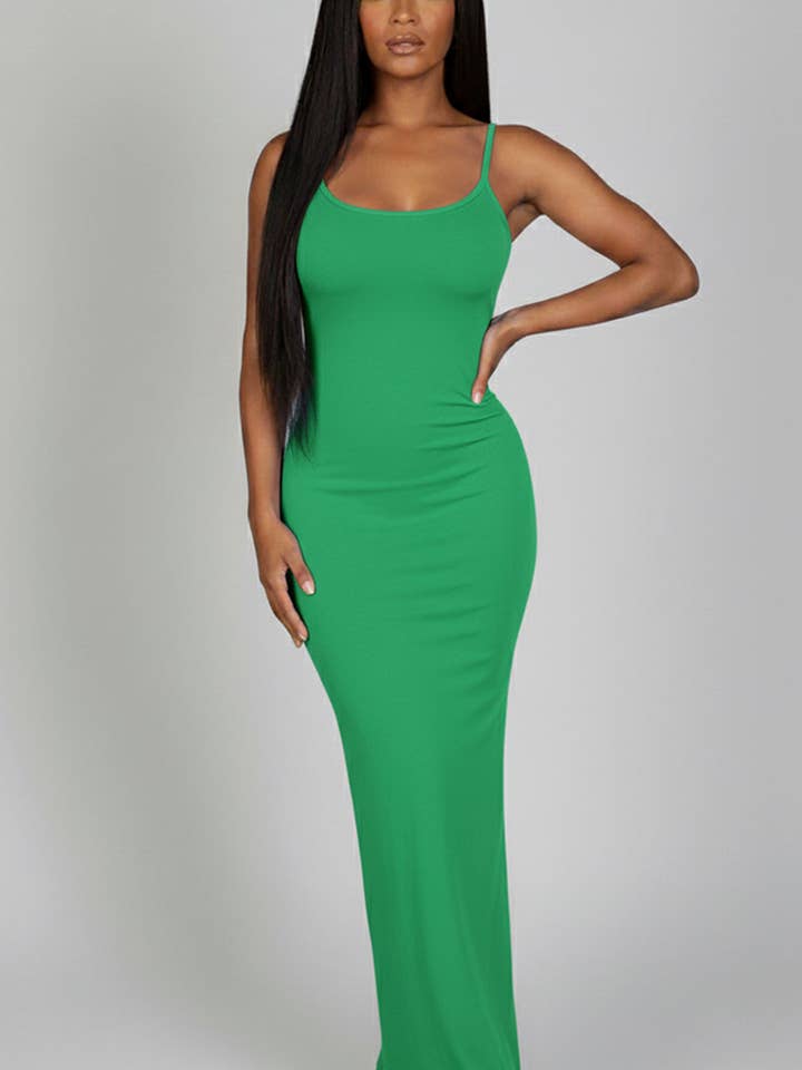 CAPELLA APPAREL - Wholesale Dress - Women's - Ribbed Mermaid Hem Cami Dress9