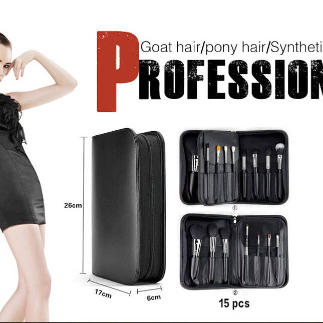 My Wholesale Warehouse - Wholesale Make-upkwastenset - IB Essential Make-upborstelset van 15 stuks1