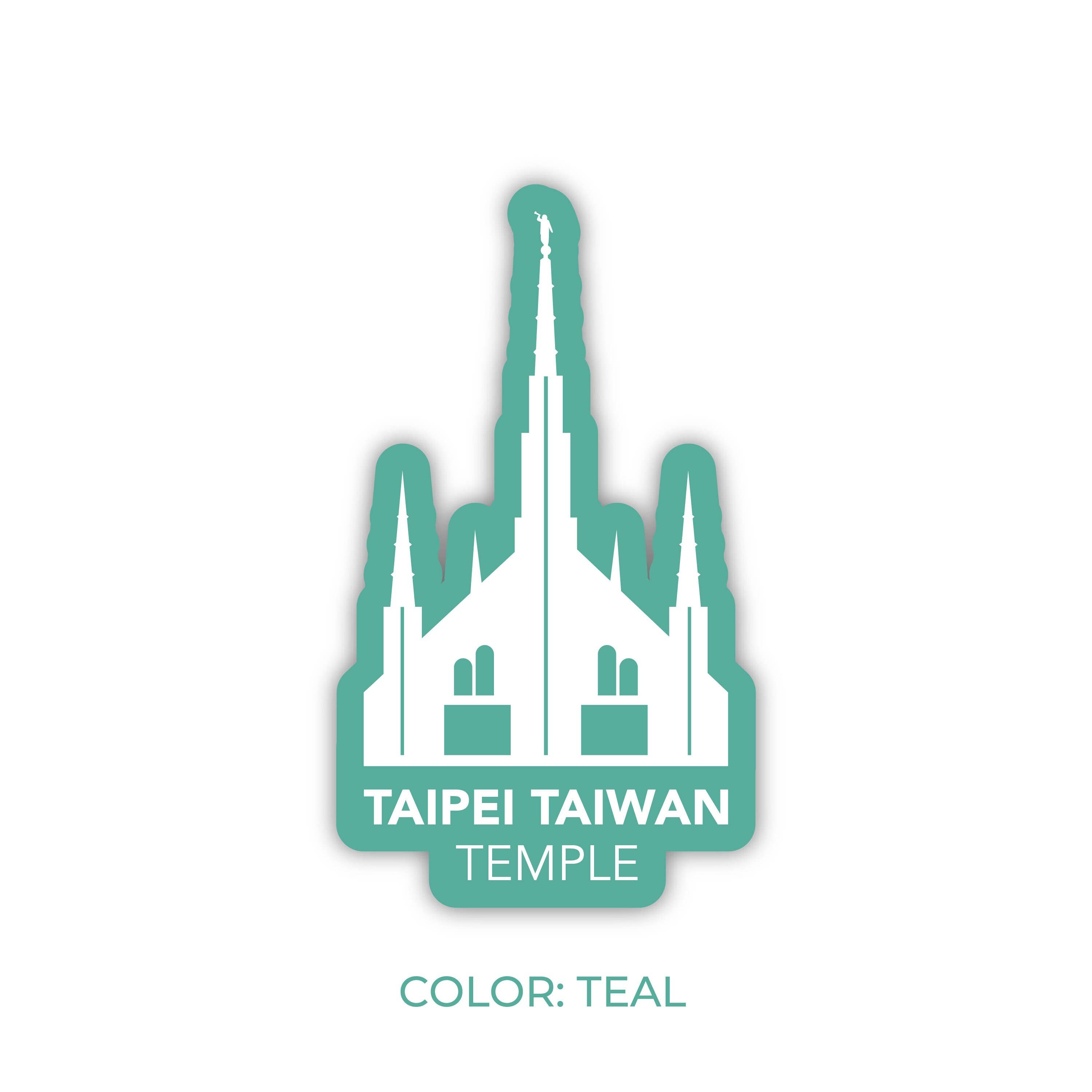 JasmineTreeDesign - Wholesale Sticker - Taipei Taiwan Temple Sticker, LDS Taipei Taiwan Temple3