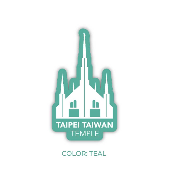 JasmineTreeDesign - Wholesale Sticker - Taipei Taiwan Temple Sticker, LDS Taipei Taiwan Temple3