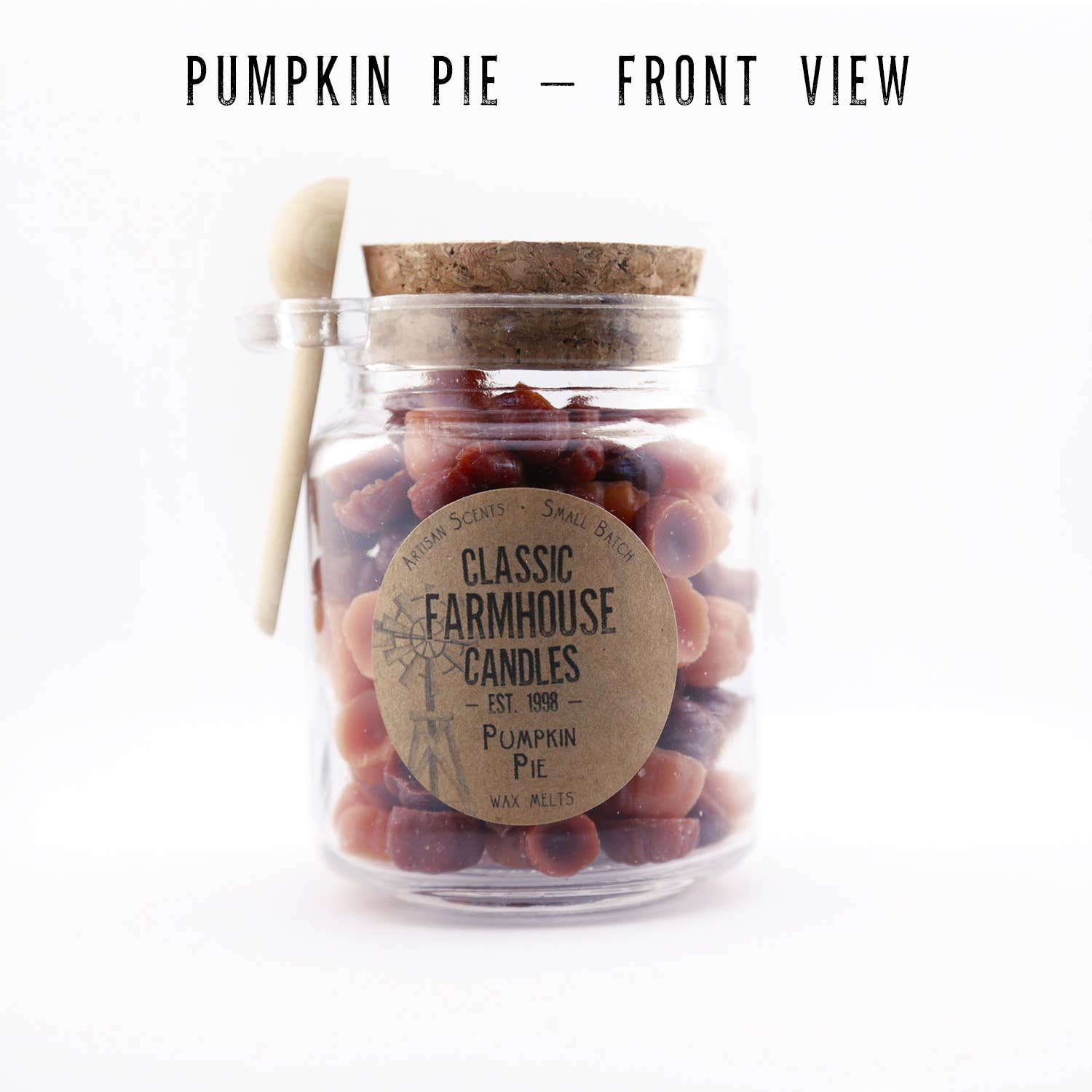 Classic Farmhouse Candles - Wholesale Wax Melt - NEW! Classic Wax Melt Jar - Pumpkin Pie