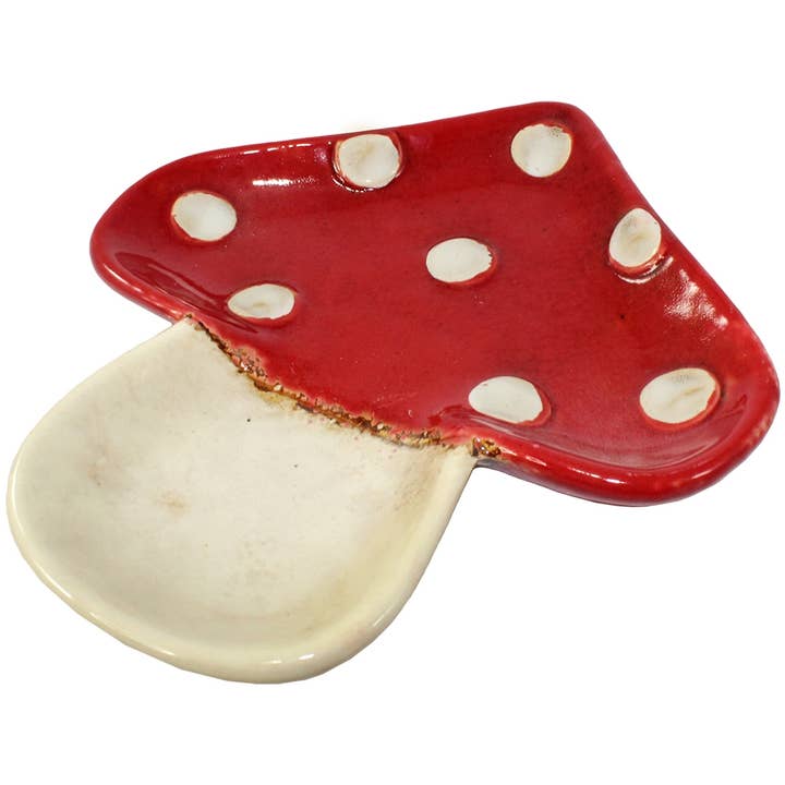 Tippy Toadstool Ceramic Tray - VDC107 for wholesale by World Buyers