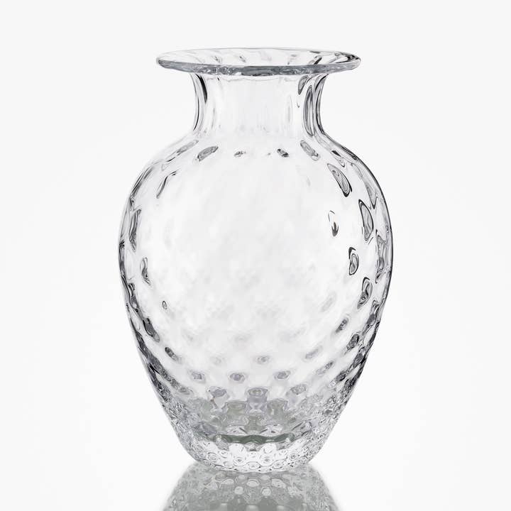 Pineapple vaas 16 cm, helder glas voor wholesale door Baltic Sea Glass ApS