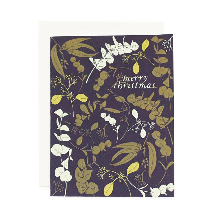 Cartões Eucalipto Férias da Marinha/Conjunto Boxed de 8 por atacado de June & December