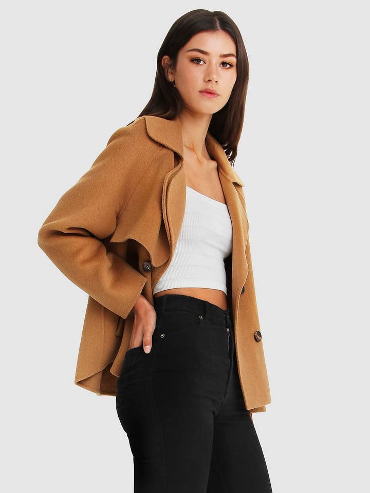 belle & bloom - Wholesale Peacoat - Women's - I'm Yours Wool Blend Peacoat3