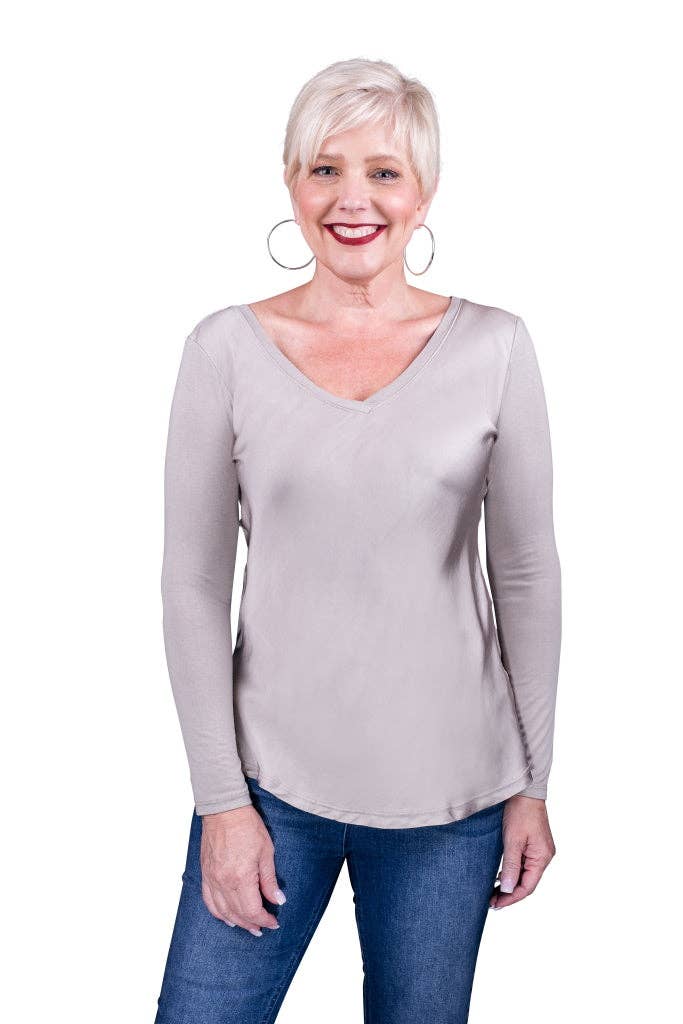 TINA Stephens Italy/Tees By Tina - Wholesale T-Shirt - Women's - Everly Viscose Sheen Top (BLS137)10