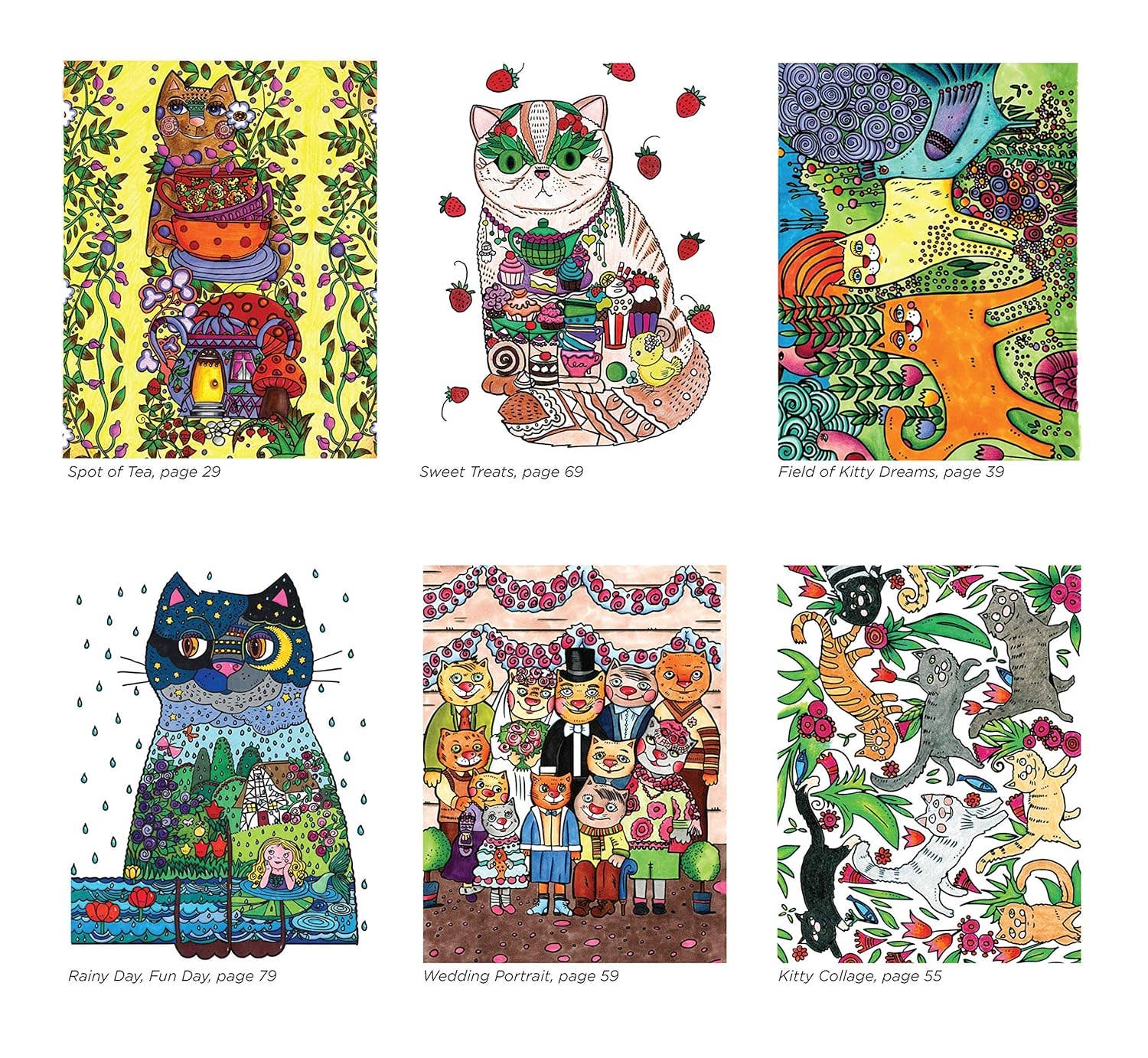 Fox Chapel Publishing - Wholesale Coloring & Activity Book - Adult - Keepsake Kitties Coloring Book3