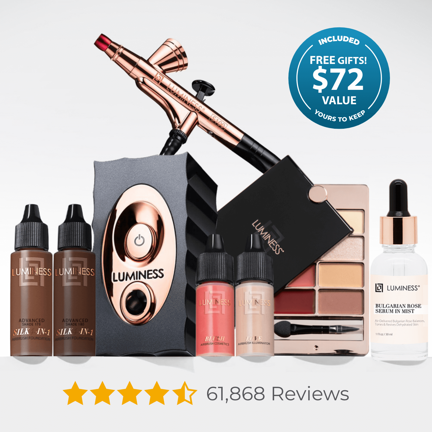 LUMINESS - Wholesale Makeup Brush Set - Icon Airbrush System Kit32