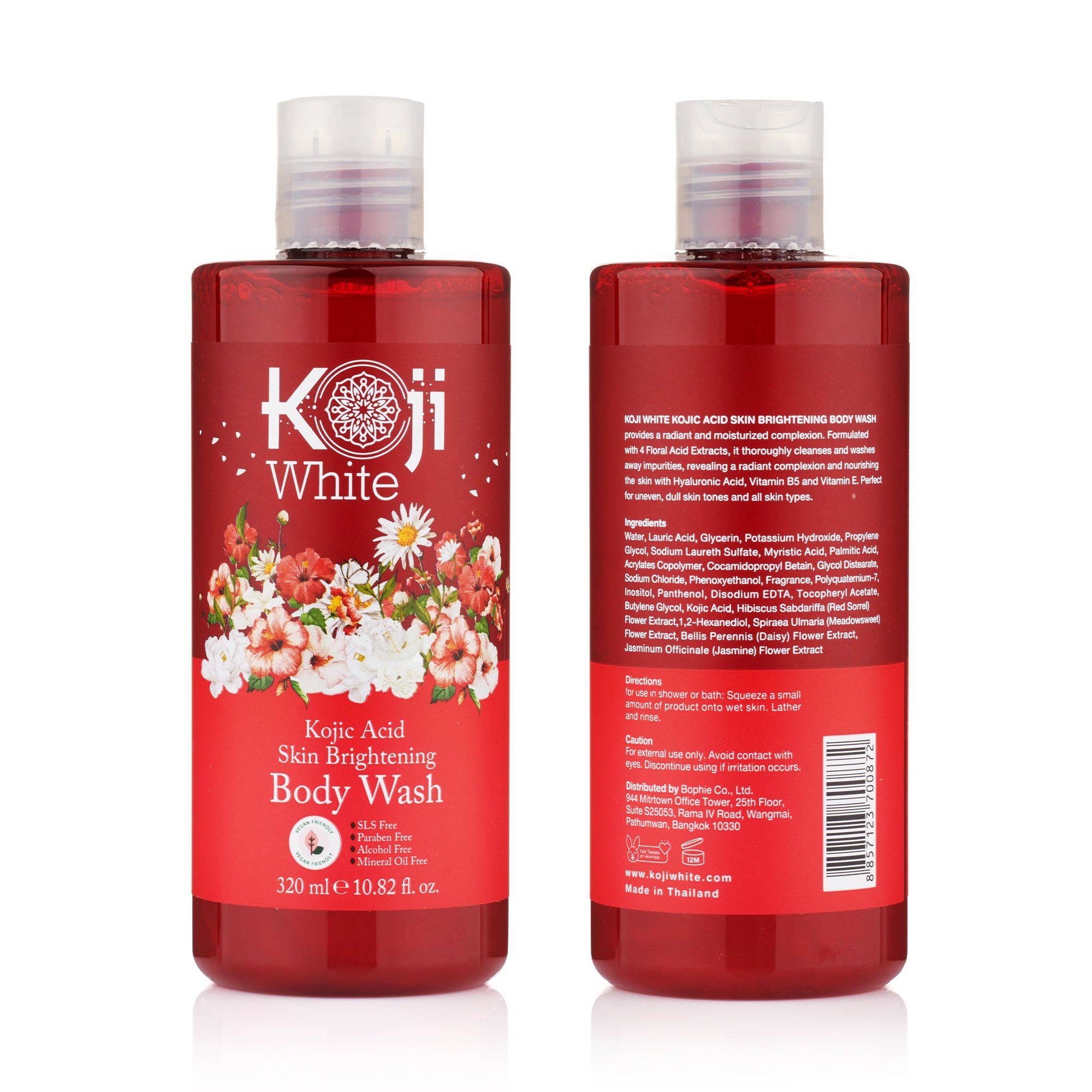 Koji White - Wholesale Body Wash/Shower Gel - Kojic Acid Skin Brightening Body Wash (1 Bottle)8