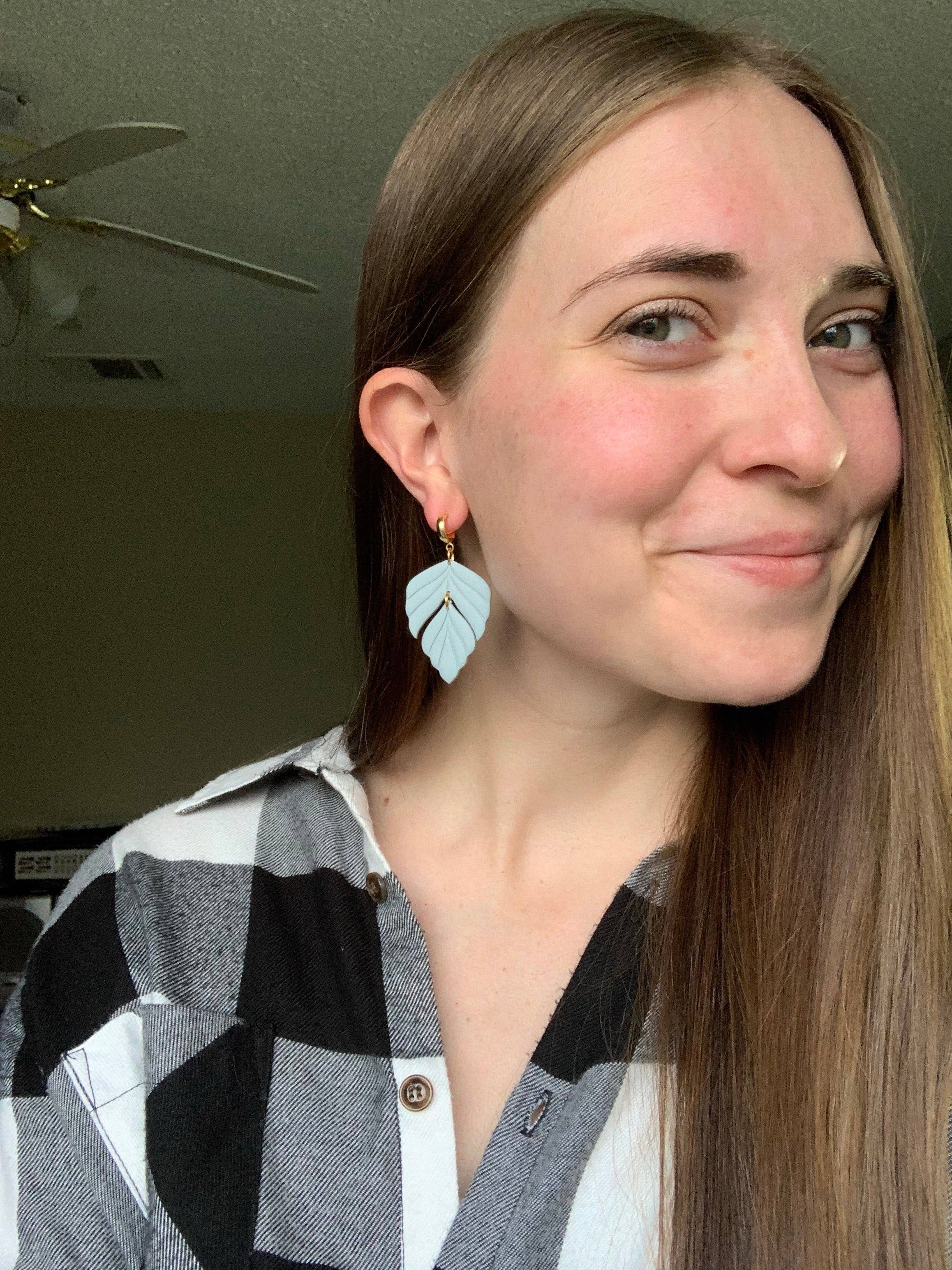 Clay By Denae - Wholesale Dangle Earrings - Rory Earring in Hunter Green1