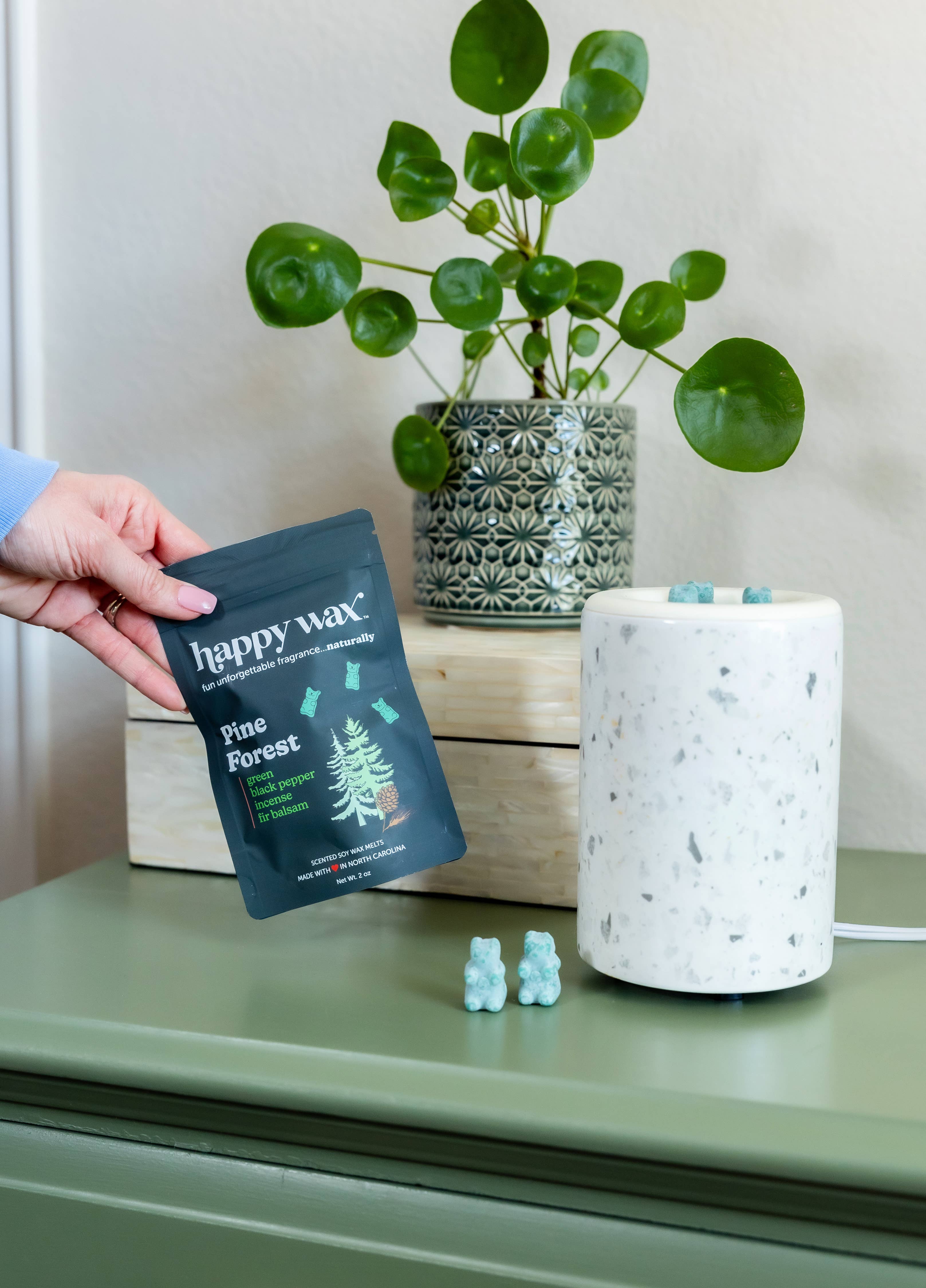 Happy Wax - Wholesale Wax Melt - Pine Forest Wax Melts - Sample Pouch (2 oz)1