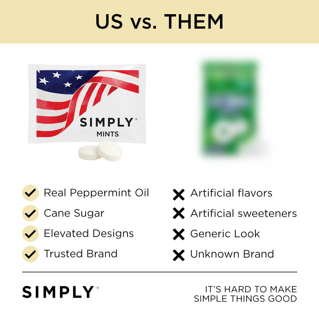 Simply Gum - Wholesale Mints - Simply Individually Wrapped Mints - USA Flag4