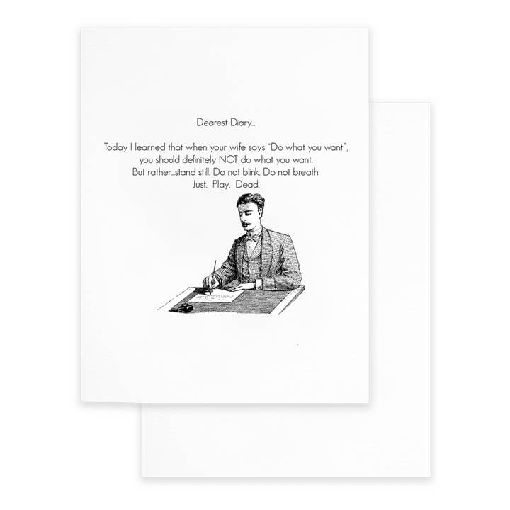 Cardideology - Wholesale Gewone wenskaart - Speel gewoon dood