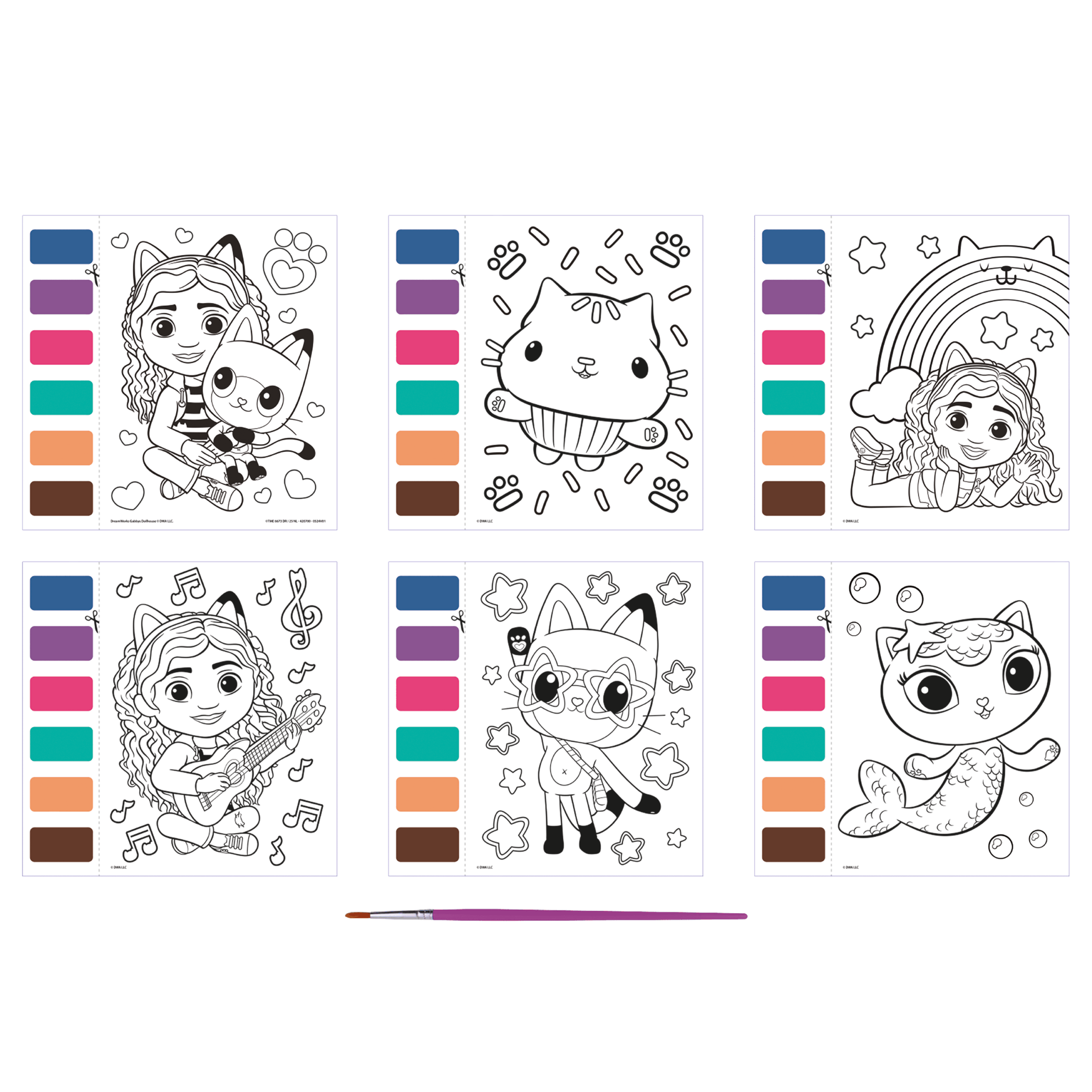 Robbie Toys Ltd – wholesale Paint set – Gabby Dollhouse Paint with Water2