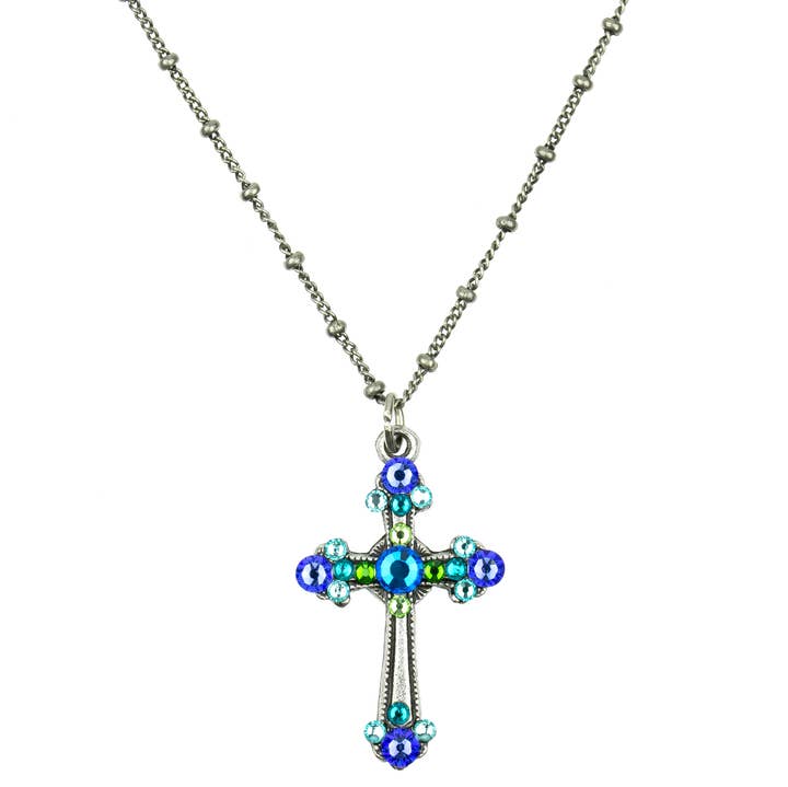 Delilah Crystal Cross Necklace for wholesale by Anne Koplik Designs, Inc.