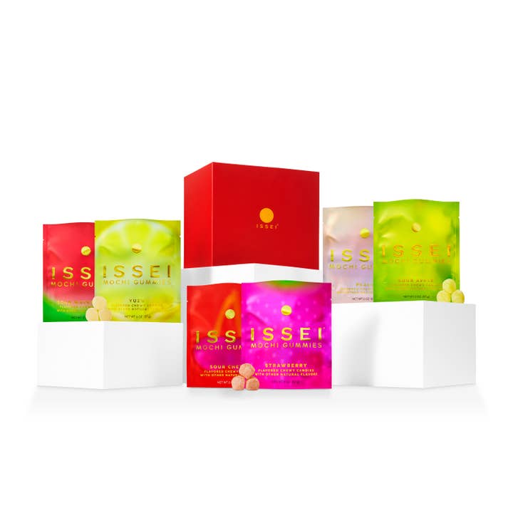 The Lunar New Year Box (6-Pack 2 oz Variety) for wholesale by Issei Mochi Gummies