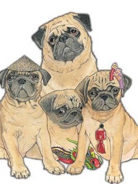 Carlin aimant en bois pour la vente par Pipsqueak Productions