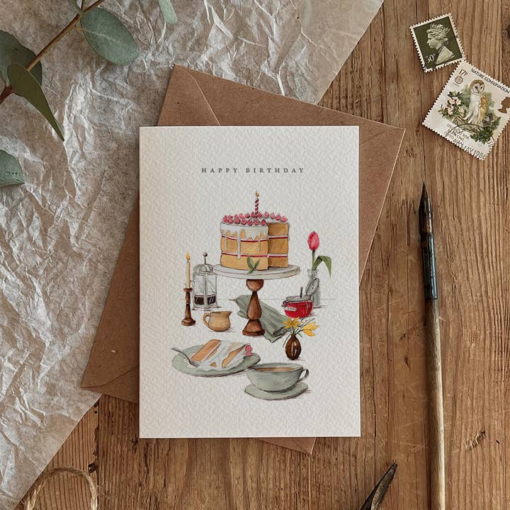 Happy Birthday Cake and Coffee on Table Card and other Purchase wholesale protein mug cake. Free returns & net 60 terms on Faire trending on Faire.