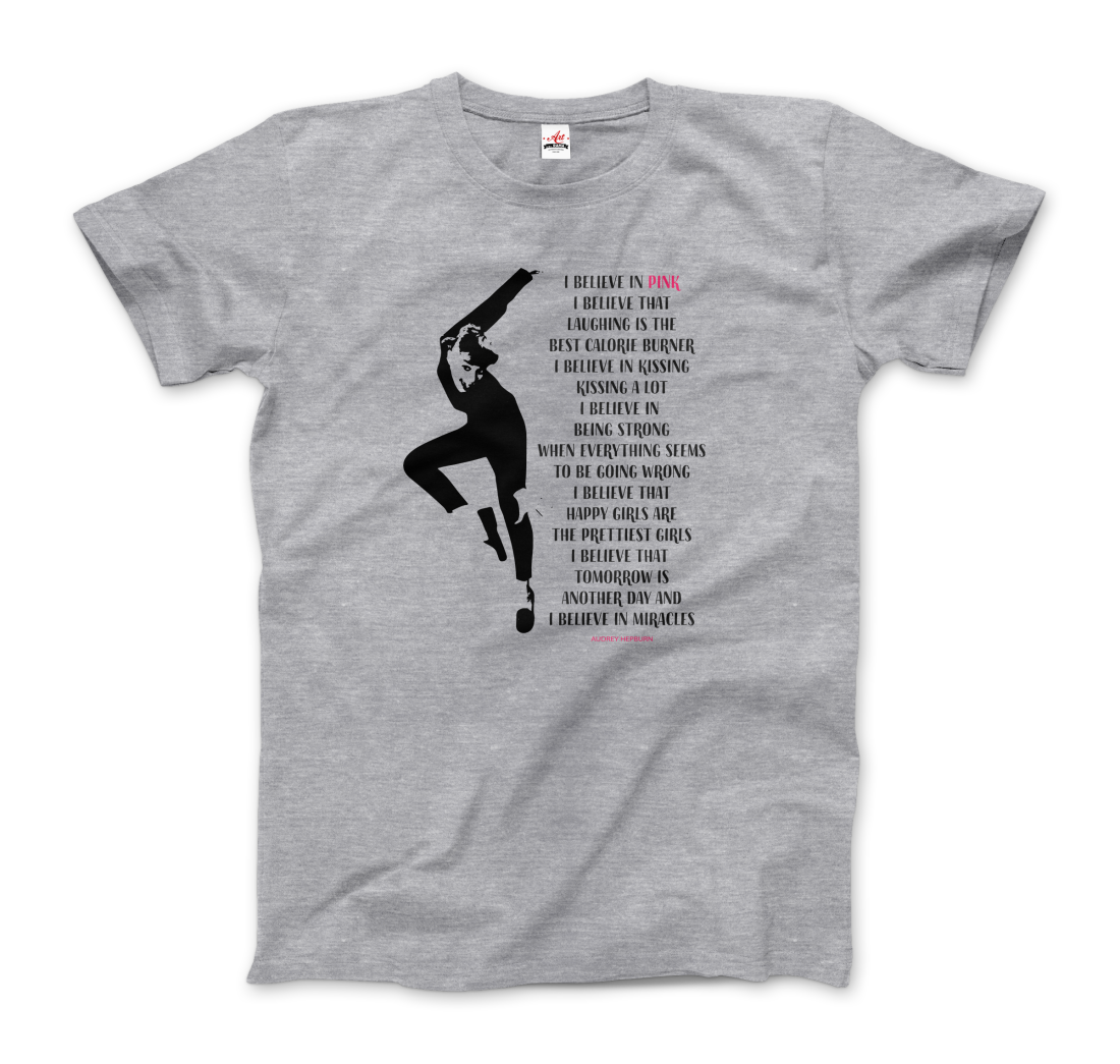 Art-O-Rama Shop – wholesale Screen printed t-shirt – Women′s – I Believe in Pink Quote T-Shirt1