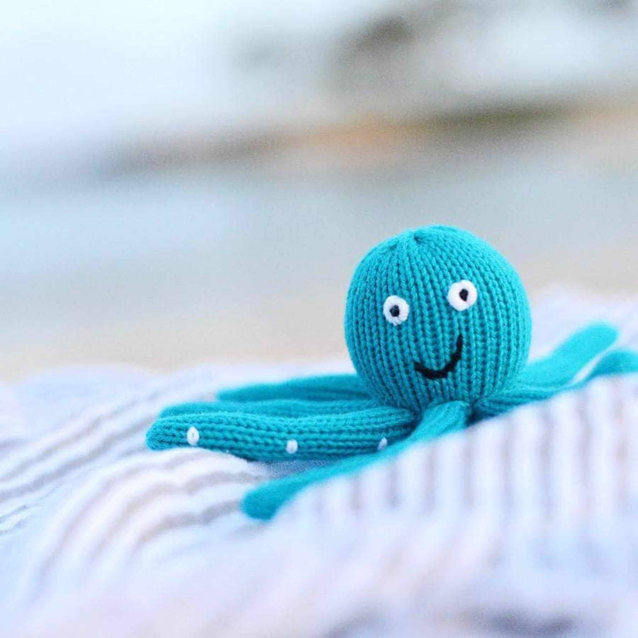 Estella - Wholesale Handheld Rattle - Baby - Baby Rattle Toy - Octopus Rattle (Turquoise)8