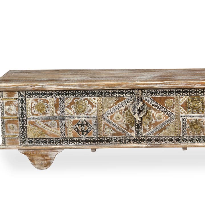 Elephant Wooden Carved Trunk Coffee Table for wholesale by Timbergirl