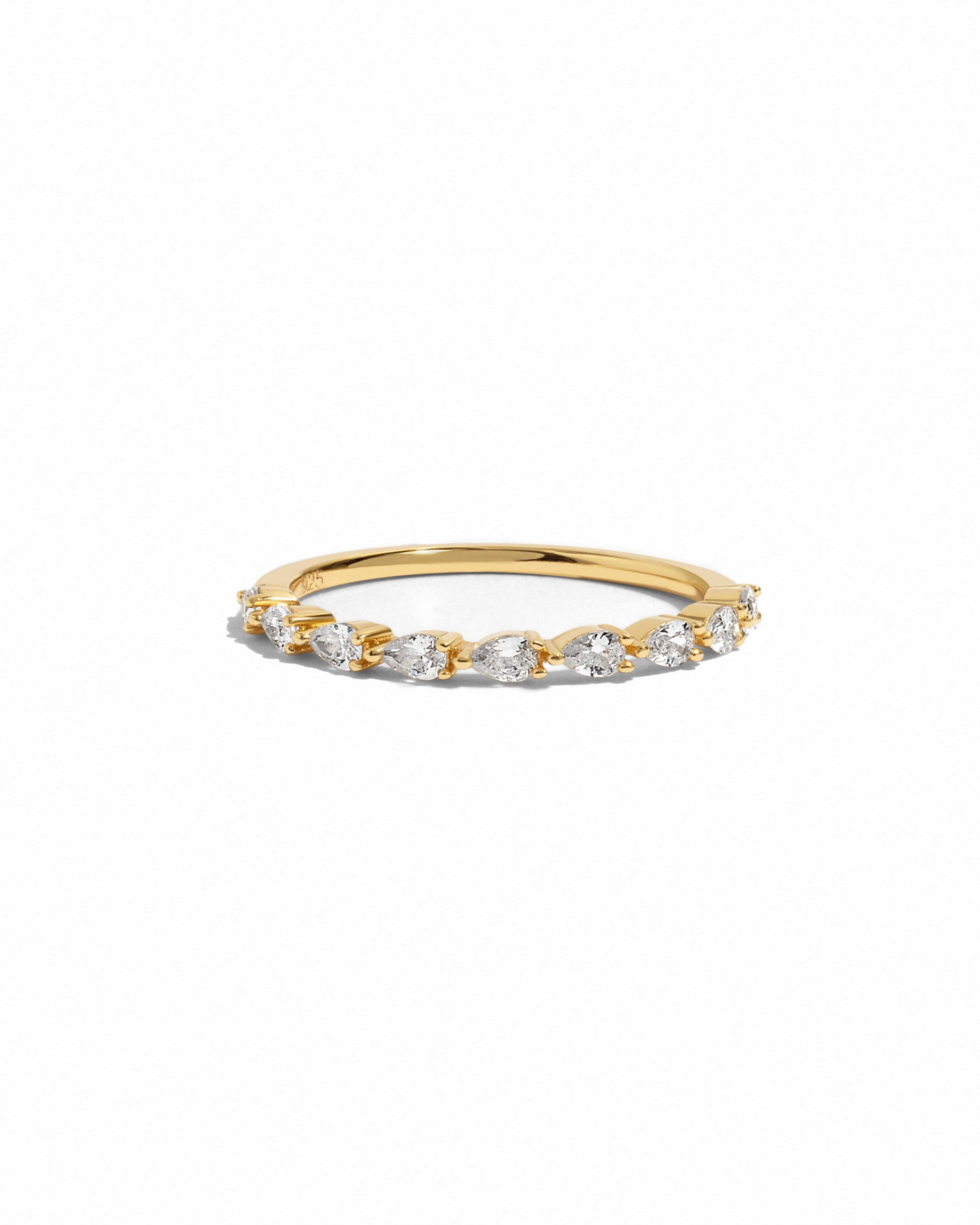 Sami Jewels – wholesale Ring med flera stenar – Pear Stone Stacking Band0