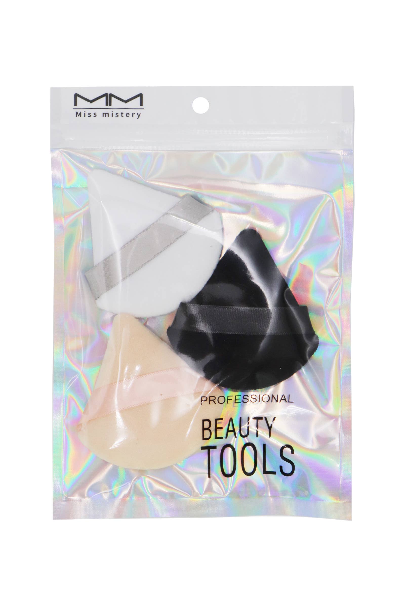 Cap Zone - Wholesale Makeup Sponge/Blender - Velvety Triangle Makeup Powder Puff - 3 pc/bag1