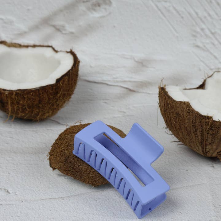 Nakoa The Label - Wholesale Hair clip – Women’s - Claw Clip -- Elongated Rectangle - Cornflower Blue1