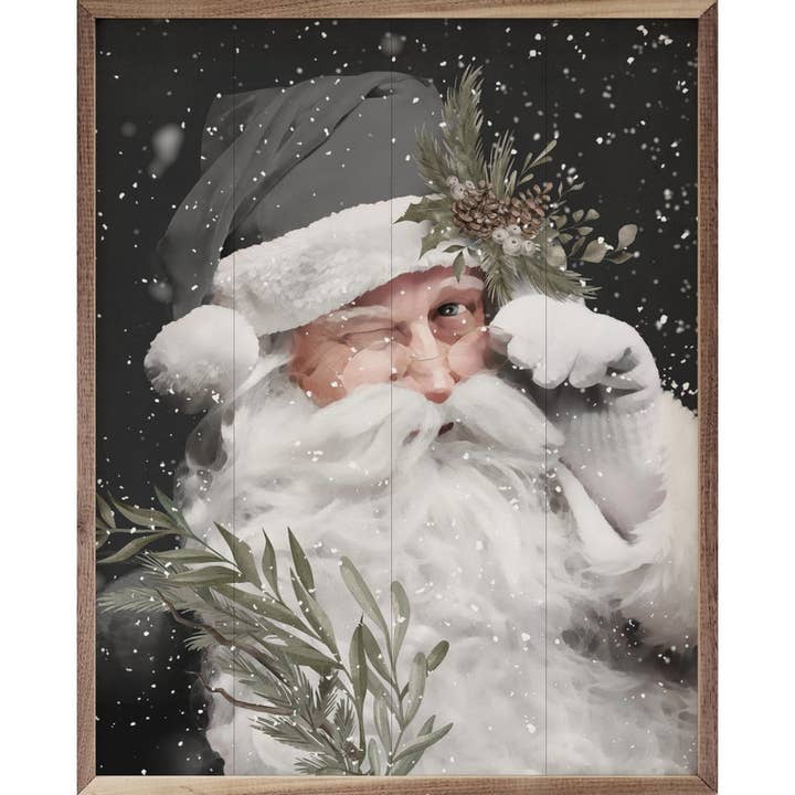 Grayscale Santa Claus for wholesale by Kendrick Home