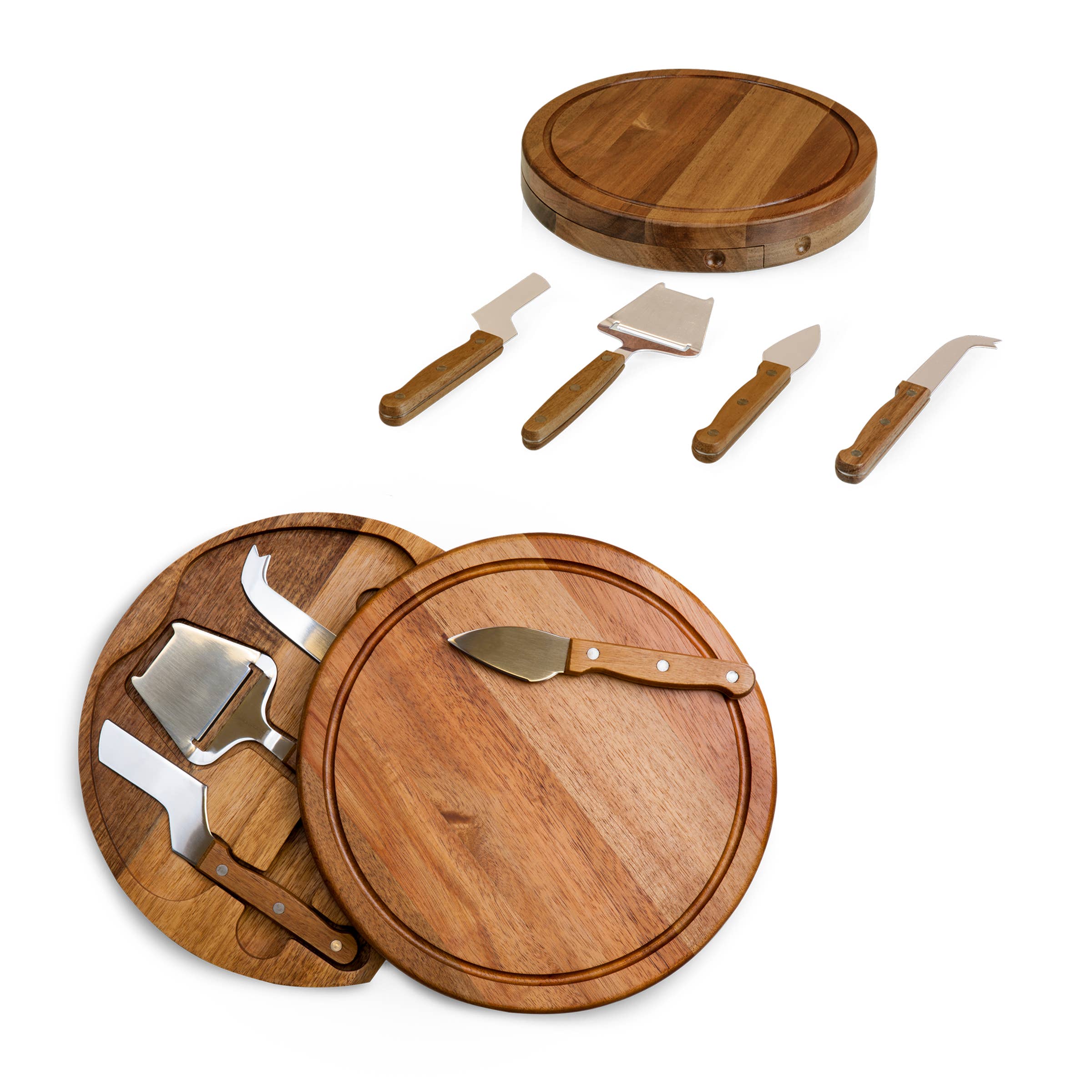 Acacia Circo Cheese Cutting Board & Tool Set for wholesale on Faire3