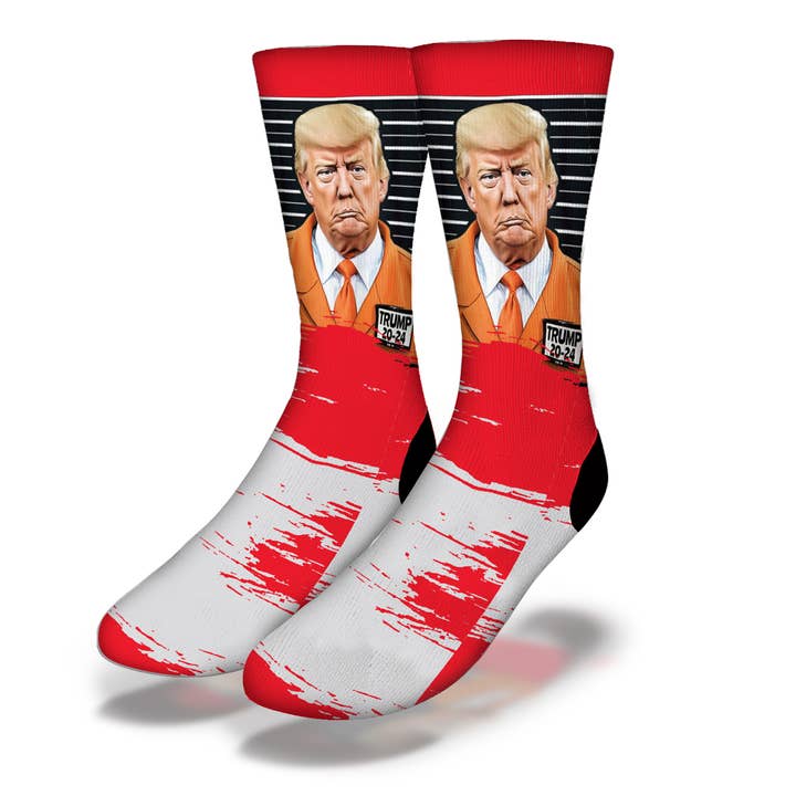 Trump Orange Mugshot for wholesale by Savvy Sox