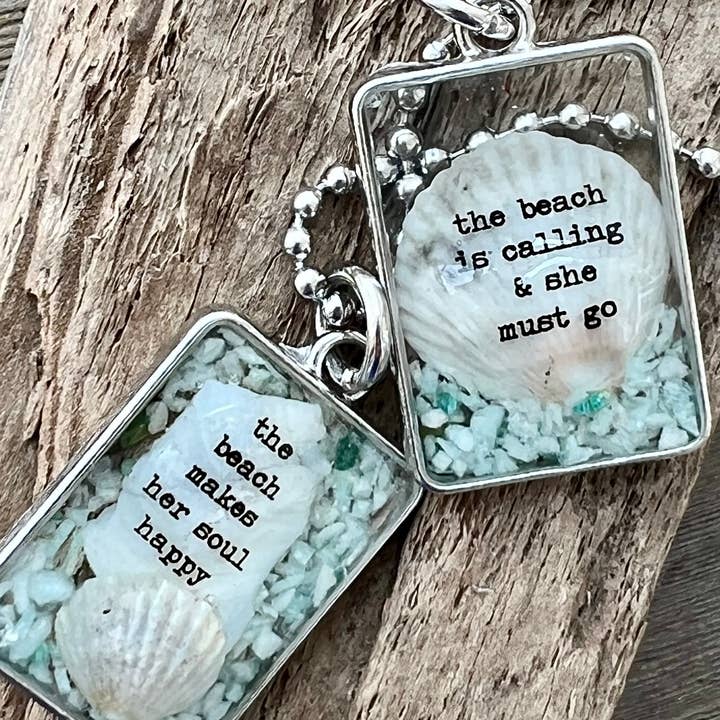 UnfiniSHEd - Wholesale Pendant/Charm Necklace - Unique Beach Girl Pendant Beach Shell Jewelry Custom