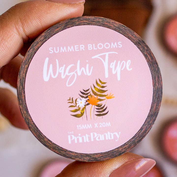 Summer Blooms Washi Tape for wholesale by The Print Pantry