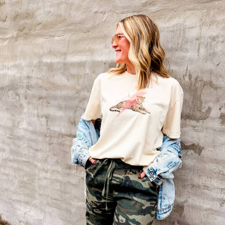 Wild Lightning Tee for wholesale by Mountain Moverz