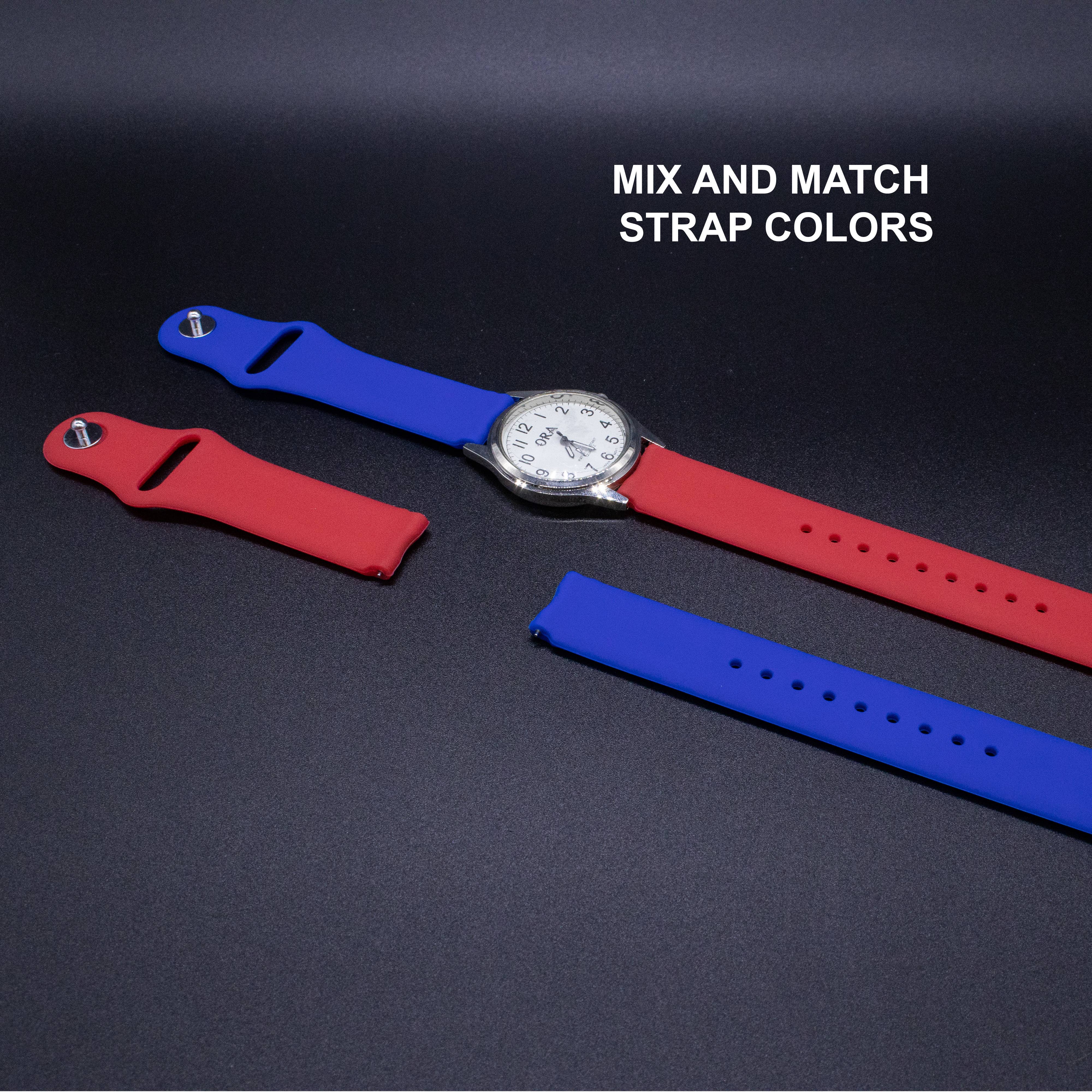 Natalia - Wholesale Wrist Watch - Women's - Interchangeable Silicone Wrist Watch (Analog - White Face)20