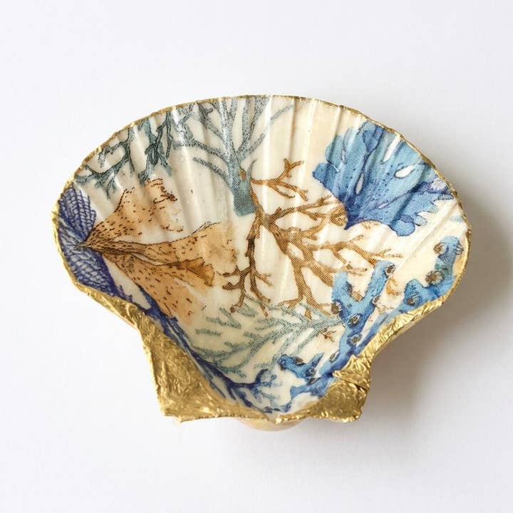 Plato de Vieiras con Algas|Oro para venta al por mayor de Shell Yeah By Jaks LLC