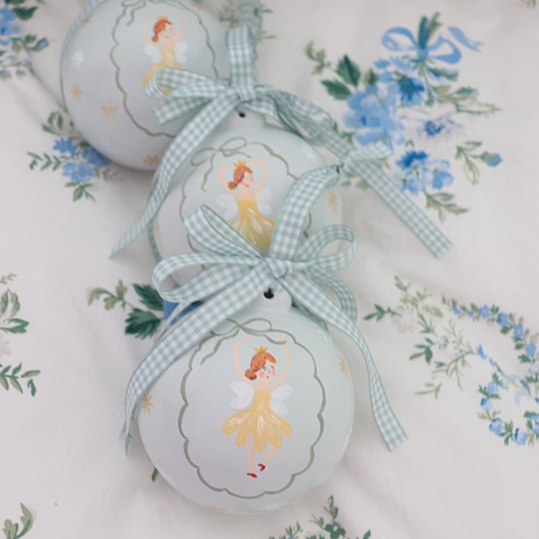Pretty Homestyle - Wholesale Ornament - Hand Painted Christmas Bauble Sugar Plum Fairy1