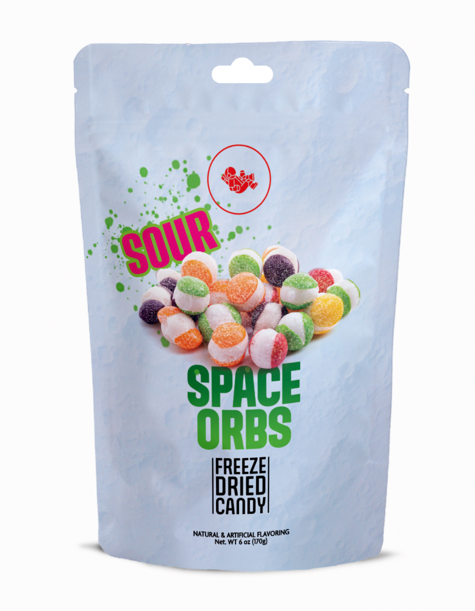 Moon Walker Foods - Wholesale Zuigsnoepjes - Zure Ruimtebollen - 170 g.0