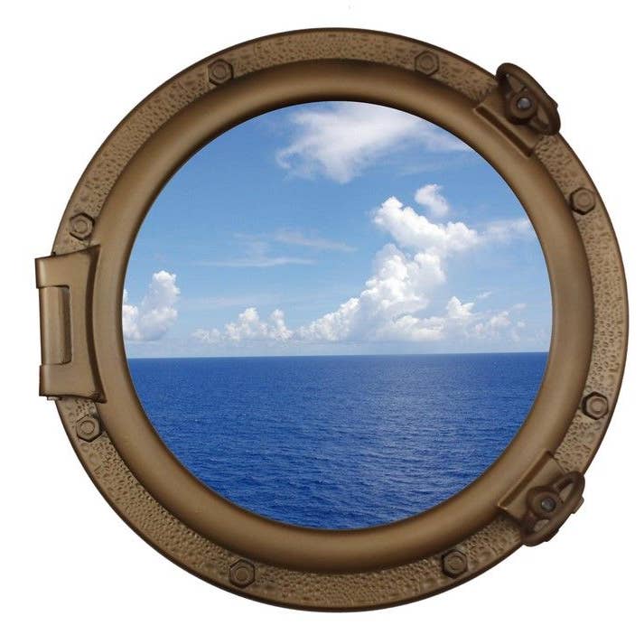 Hampton Nautical - Vente Décoration murale - Fenêtre décorative de hublot de navire de 20 po