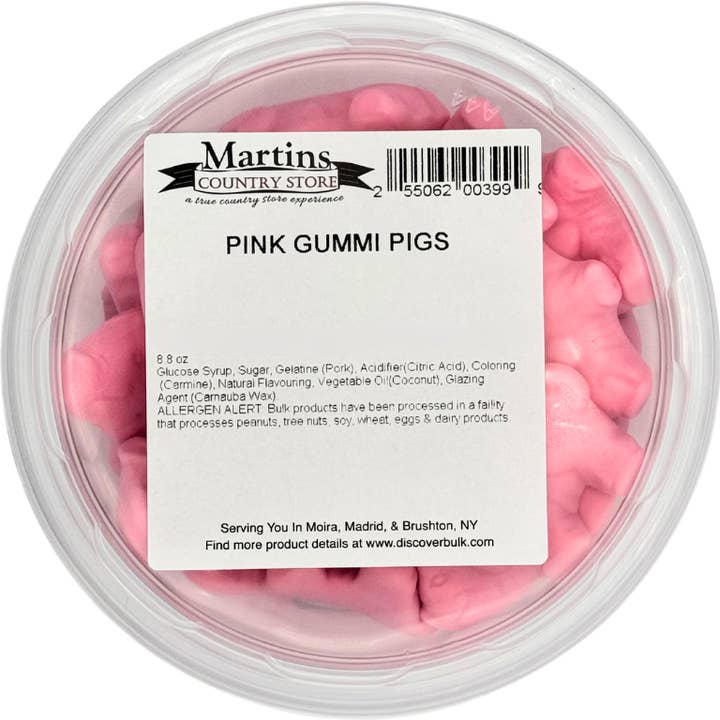 Martin's Country Store LLC - Vente Bonbons gélifiés - COCHONS EN GÉLATINE ROSES 8,8 oz3