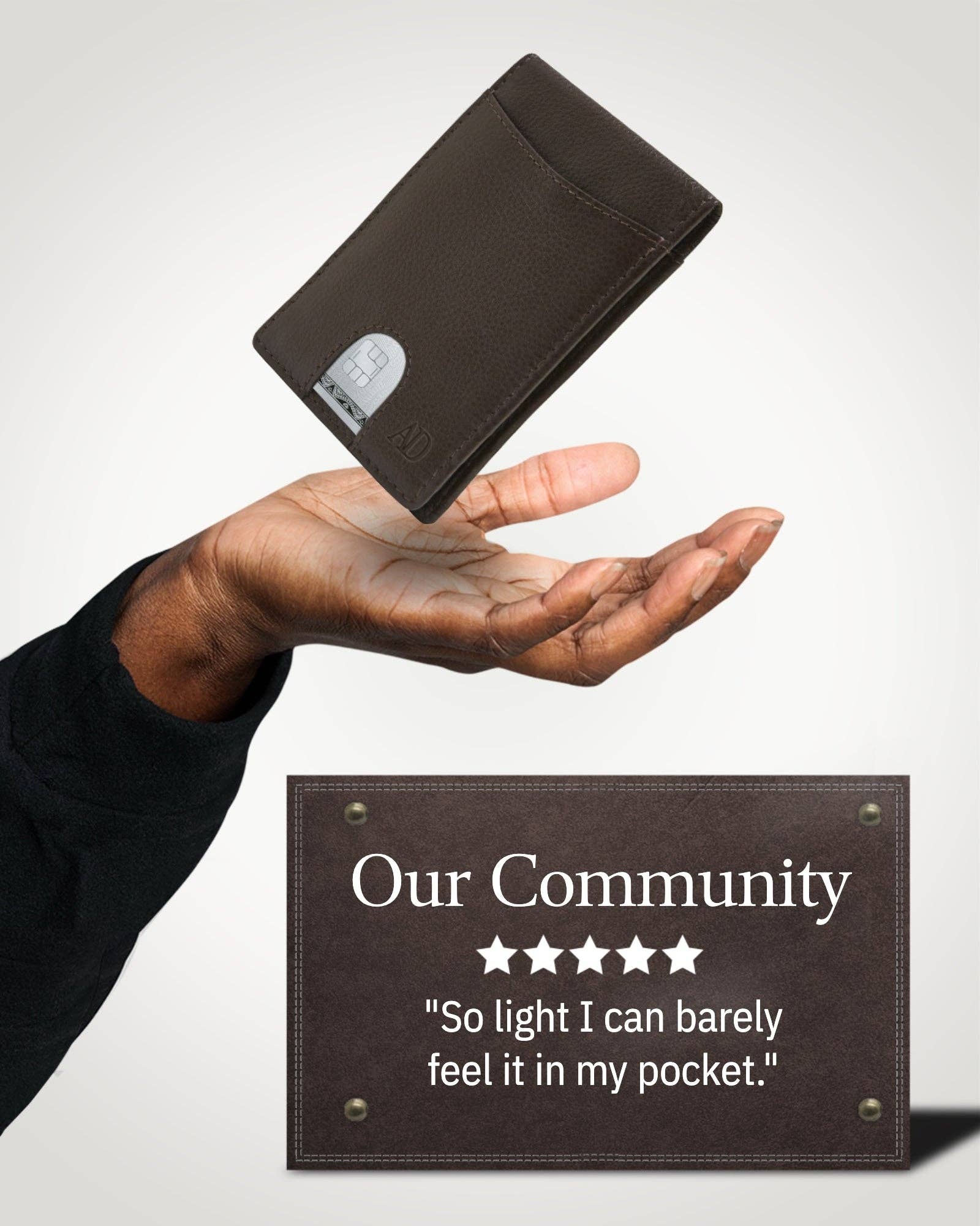 Access Denied Accessories - Wholesale Wallet - Men’s - Real Leather Wallets For Men Money Clip Bifold Wallet RFID28