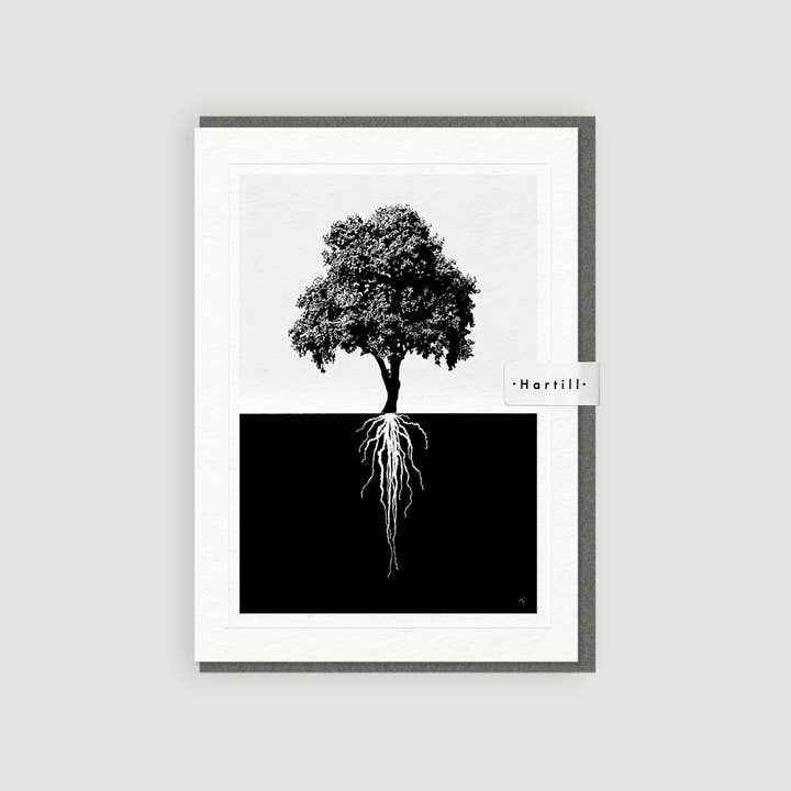 Tree Roots Greetings Card for wholesale by Hartill