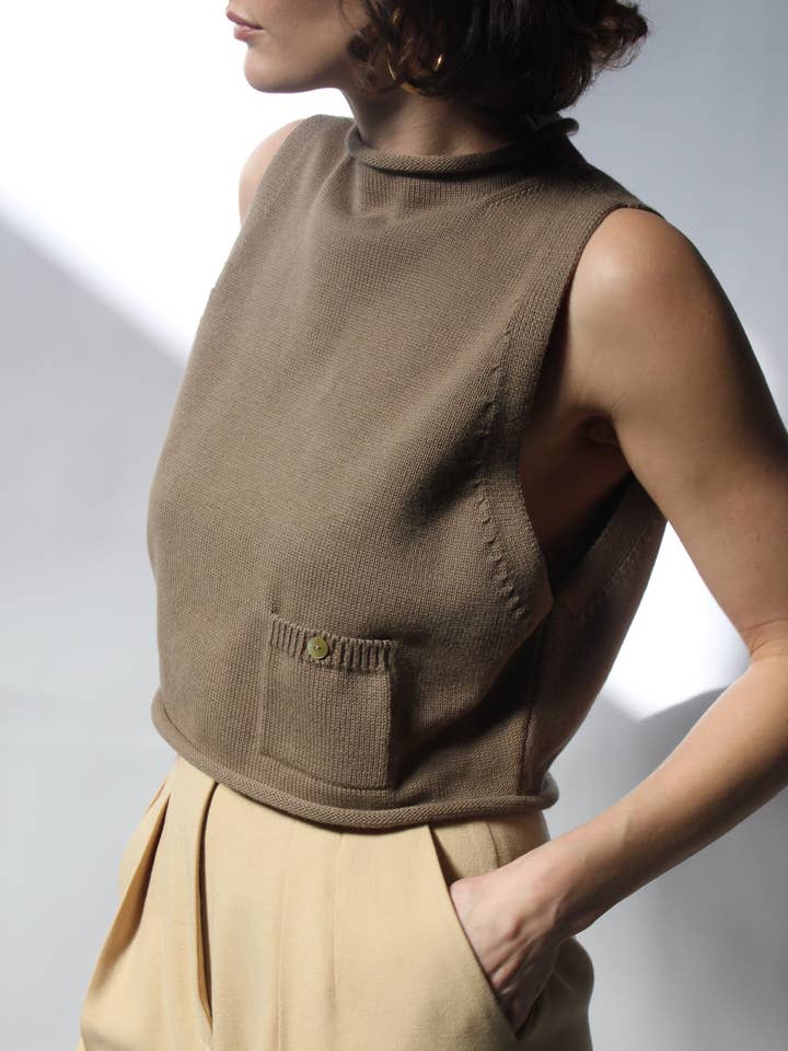 Na Nin – wholesale Outerwear Vest - Women’s – Milo Pima Cotton Vest3