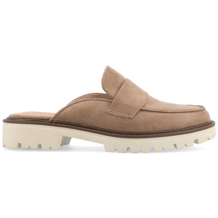 Journee - Wholesale Flats - Women's - Miycah Muled Loafer Flats In Faux Suede5