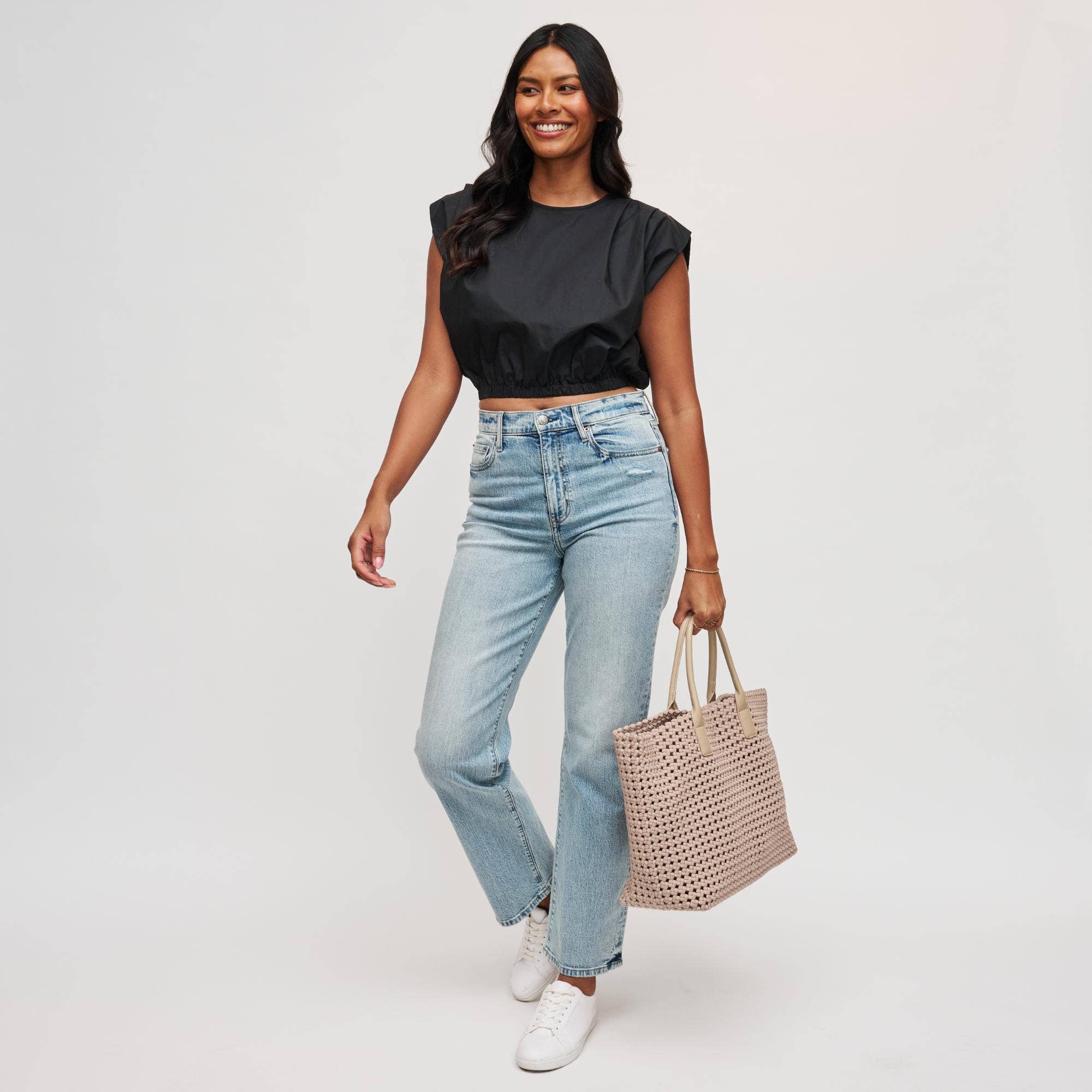 Sol and Selene - Vendita all'ingrosso Borsa tote - Donna - Borsa Grande Intrecciata a Mano Solstice12